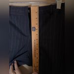 Theory 👖  Pinstripe Virgin Wool Blend Trousers - Size 8 Photo 6