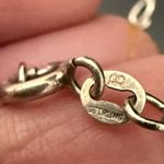 Vintage 925 STERLING Silver Mother & Baby Dolphin Pendant 18” Necklace 6g. Photo 7