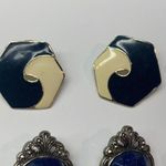 Lot Of 3 Large Costume Earrings Vintage Photo 7