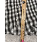 Levi's button front mini skirt black white gingham check size 28 Photo 6