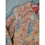 Coldwater Creek  Women's Jacket Size 10 Button Front Long Sleeve Floral Blazer Photo 2