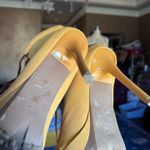 Lace Up Mustard Pumps Yellow Size 9 Photo 4