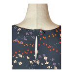 CAbi  Dress Women Small Black Muse Floral Print Flutter‎ Sleeve Mini Boho Cottage Photo 6