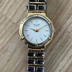 Bulova  Ladies Watch Two-Tone Bracelet Case Sparkling Silver Dial Gold-Tone Hands Photo 3