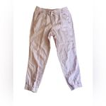 J.Crew NEW  Linen Blend Drawstring Waist Joggers Size 4 Photo 1