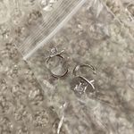 NEW Silver Plated Ear Cuffs Heart Shaped with Rhinestones One Size NIB Photo 3