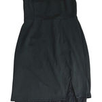 Lulus Black Mateo Strapless Dress w/ Eyelash Lace Hem - Size M Photo 0