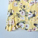 Faithfull the Brand Faithful The Brand Yellow Jeanette Floral Mini Dress Size Small Photo 5