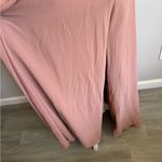 Azazie  Denice Sheath Pleated Chiffon Dress with Slit Tan Pink Bridesmaid Women 8 Photo 2