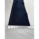 Grane Flare Leg Jeans Juniors Sz 5 Dark wash Wide Leg Distressed Hem Blue Photo 7