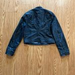 Aventures des Toiles Distressed Blue Denim Jacket Womens 38 Medium Photo 12
