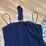 Laundry by Shelli Segal Blue Halter Cocktail Dress Size 8 Photo 1