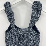 Abercrombie & Fitch  Ditzy Floral Puff Strap Baby Doll Dress Blue Size Small Tall Photo 6