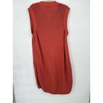 Lane Bryant  Plus Size 22/24 Cardigan Open Knit Duster Sweater Gold Button Orange Photo 4