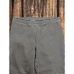 Talbots  Women's Black Check Ankle Pants Size Large‎ Casual Stretchy Fit Photo 2