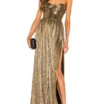 Bronx and Banco Florence Strapless Gown in Gold Photo 0