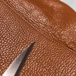 Valentina Fiore Italian Leather Cognac Messenger Slouch Bag Tan Photo 11