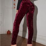 Velvet Leggings Red Photo 3