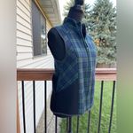 Stormy Kromer Wool Vest Womens The Ida Outfitter Plaid Green Blue USA Small Photo 3