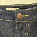 Oliver Logan  Cropped Jeans‎ Size 33w X 27L Raw Hem Dark Wash Denim Modern Fit Photo 7