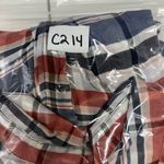 Catherines 1X 18W 20W Twist Front Tunic Top Plaid Half Sleeve Preppy Flattering Photo 10