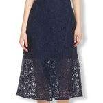 Ali & Jay Ali &‎ Jay navy blue lace wrap dress large new Photo 0