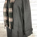 London Fog long charcoal gray over coat fall winter with scarf size 22 W Photo 5