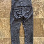 Lululemon Wunder Under Crop Leggings 21" Heathered Black Size 6 Photo 1