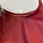 Coach vintage small red Leather Ergo Hobo Bag Photo 3