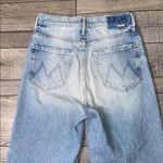 MOTHER Superior High waisted Tunnel Vision Sneak The Other Side Jeans Blue Size 26 Photo 3