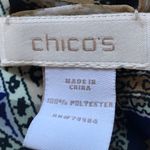 Chico's  animalPaisley oblong scarve blue grotto Colors blue tan white lig… Photo 4