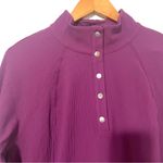 Athleta NWT  • purple salutation half zip jacket sz XL Photo 2