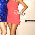 Lucy in the Sky Mini Dress Salmon Red Size XXS Photo 1