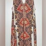Xhilaration Gorgeous, Colorful Boho Chic Dress, Highneck Peekaboo, Barely Worn, Size XXL Photo 0