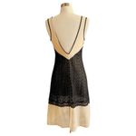 Victoria's Secret  Black Lace Slip Dress Nude Illusion Mesh Nightgown Small EUC Photo 2