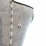 Beaded Necklace Earrings Set Glass Beads Faux Pearls Formal Wedding Gift Elegant Purple Photo 2