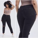 Abercrombie & Fitch  27 4 Jeans Curve Love Skinny High Rise Black Holes Distress Photo 1