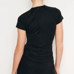 Good American SANDWASHED JERSEY MINI DRESS IN BLACK - LARGE Photo 2