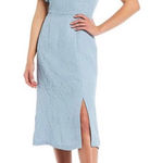 Sachin + Babi Sachin Babi X Dillards Light Blue Puff Sleeve Dress Photo 0