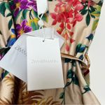 Zimmermann NWT  Tropicana One-Piece‎ Belted Swimsuit in Cream Floral Size AU 0 Photo 3