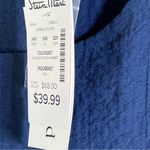 Peck & Peck  SZ. Small Navy Blue Crewneck 3/4 Sleeve w/a Crossover wrap S… Photo 6