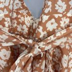Pink Lily  Delighttully In Love Orange Floral Dress Romper Photo 3