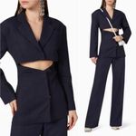 Jacquemus NWT  Arles Mini Cutout Blazer Dress Linen Dark Blue Size 34 (2 US) Photo 11