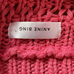 ANINE BING  Women Sweater Pink Juliette‎ Knit Oversized Long Sleeve Pullover XS Photo 5