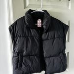 Double Zero Boutique Black Puffy Jacket/ Vest Photo 0