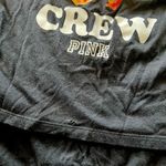 PINK - Victoria's Secret Pink Victoria’s Secret Breakfast Crew V-Neck Tee Charcoal Black Size L Photo 6