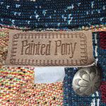 Painted Pony Women's Tapestry Christmas Snowman Sweater Jacket Winter One Size Blue Size XL Photo 2