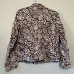 Jones New York  Sport Brown Floral Jacket Photo 5