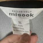 Misook Exclusively  Open Front Cardigan Gray Black Womens XL Career Office Photo 5