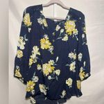 Angels Forever Young Women’s Boho Lace Floral Peasant Blouse 3/4 Sleeve Size 1X Photo 0